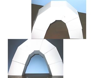 ４、発泡スチロールのアーチを作りました２