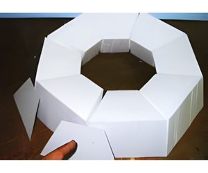 ５、発泡スチロールでブルネルスキーのドームを作りました