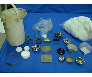 11 ,自転車のベルで発泡半球作り