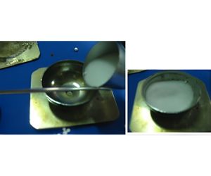 11 ,自転車のベルで発泡半球作り５