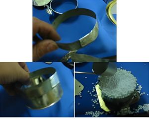 11 ,自転車のベルで発泡半球作り７