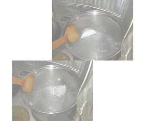 ２、生ビーズで発泡スチロールの球を造りませんか３