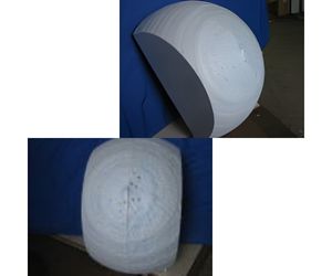 発泡スチロールのブロックから出来るだけ簡単に大きな球を作ること3