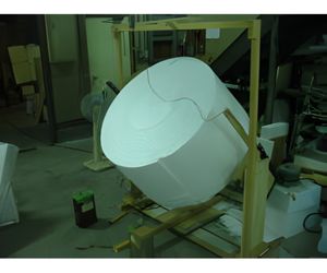 発泡スチロールのブロックから出来るだけ簡単に大きな球を作ること4