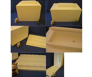 生ケーキ搬送容器 本体平板 ふた被せタイプ2