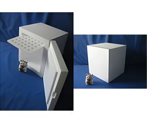 ふた横開き上部収納タイプ生ケーキ保冷箱2