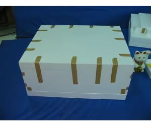 生ケーキ搬送容器本体部平板 ふた被せタイプ