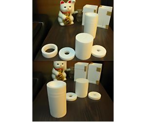 発泡スチロールのフランジカバー