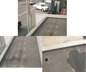 屋上排水の下地