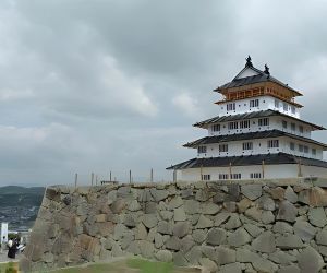津山城天守 発泡スチロールで復元