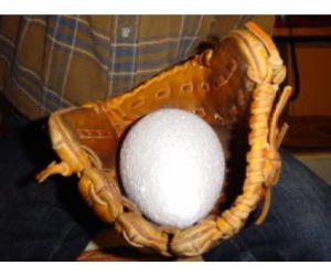 野球グローブ形状保形用発泡スチロール3