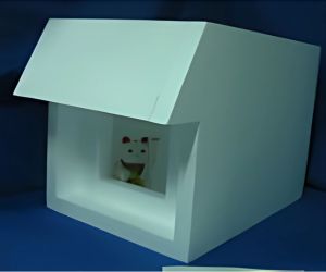 風除け付き 猫小屋