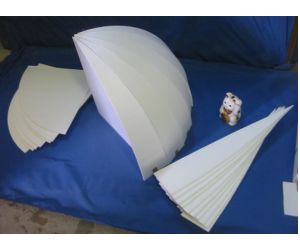 １０００φ（１ｍ地球儀）の製作２