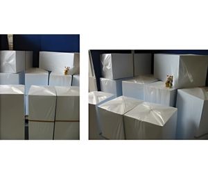 24の椅子 発泡スチロールブロックで椅子を作ります2