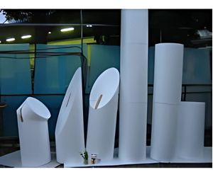 文化祭の入場門のアーチ