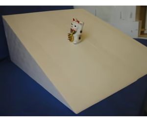 病気の愛犬養生介護用発泡スチロールスローブ5