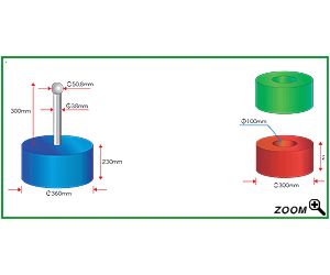 07年 NHKロボットコンテスト 実際の競技に使用するバールの姿絵