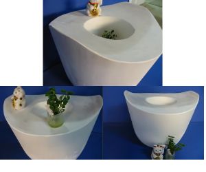 デザイン性を持たせた植木保温材