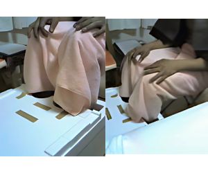 足を伸ばせる大きめの足湯