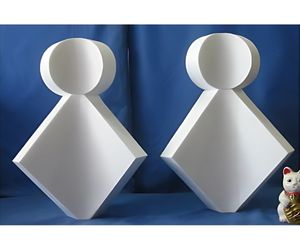 丸に菱 まとい芯材