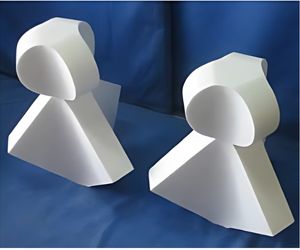 丸に菱 まとい芯材2