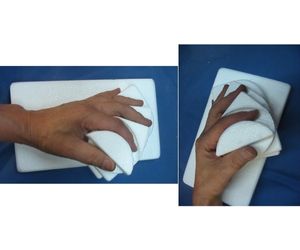 手指関節側面撮影用固定治具3