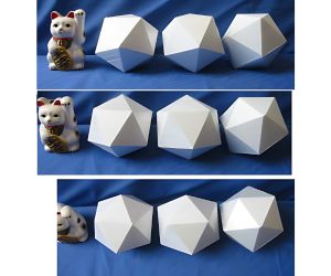 発泡スチロール製「正二十面体」2