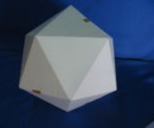 発泡スチロール製「正二十面体」