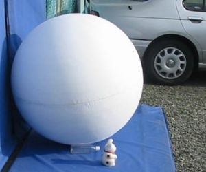 1000mmΦ球 仕上げ磨き