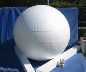 1200φ球 手作りラフ加工3