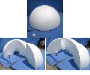 1300φ球  手作りラフ加工2