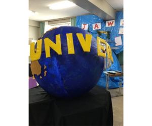 発泡スチロール球 文化祭での使用2