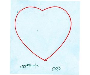 直径135mmハート