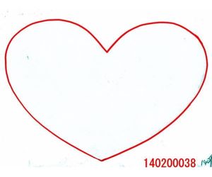 直径195mmハート