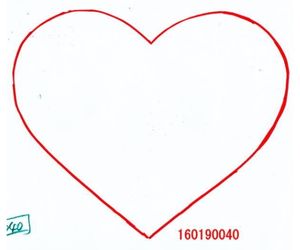 直径190mmハート