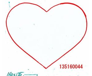 直径160mmハート