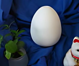 トップ穴空けたまご