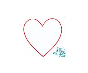 直径１００ｍｍハート２　型番０２３　２