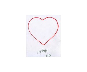 ２直径１１５ｍｍハート　型番００５