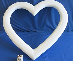 くり抜きハート型