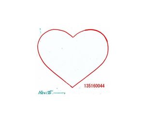 ２直径１６０ｍｍハート　型番０４４