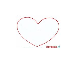 ２直径１９５ｍｍハート　型番０３８