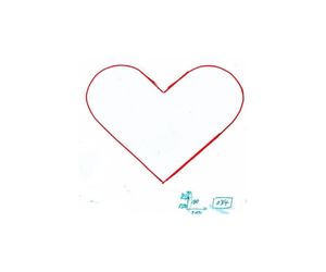 ２直径２００ｍｍハート　型番０３４