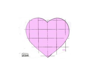 ２直径２４０ｍｍハート　型番０２０