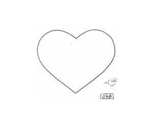 ２直径２６０ｍｍハート　型番０４８