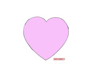 ２直径３００ｍｍハート　型番０２１