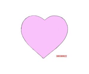 ２直径３８０ｍｍハート　型番０２２