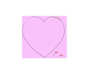 ２直径４２０ｍｍハート　型番０５０