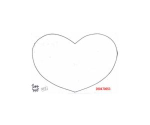 ２直径４７０ｍｍハート　型番０５３