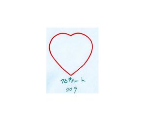 直径７０ｍｍハート　型番００９　２